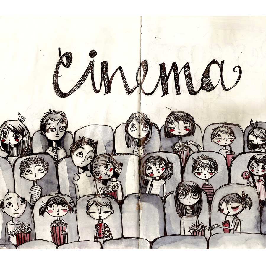 Cinema - The Sketchbook Project by The Brooklyn Art Library (NY)