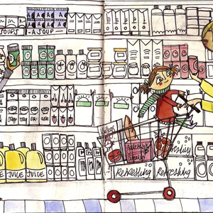 Supermarket - The Sketchbook Project by The Brooklyn Art Library (NY)