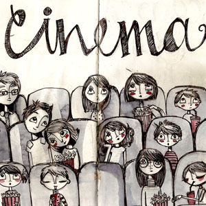 Cinema - The Sketchbook Project by The Brooklyn Art Library (NY)